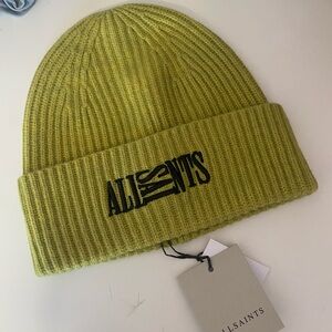 AllSaints Olive Green Beanie